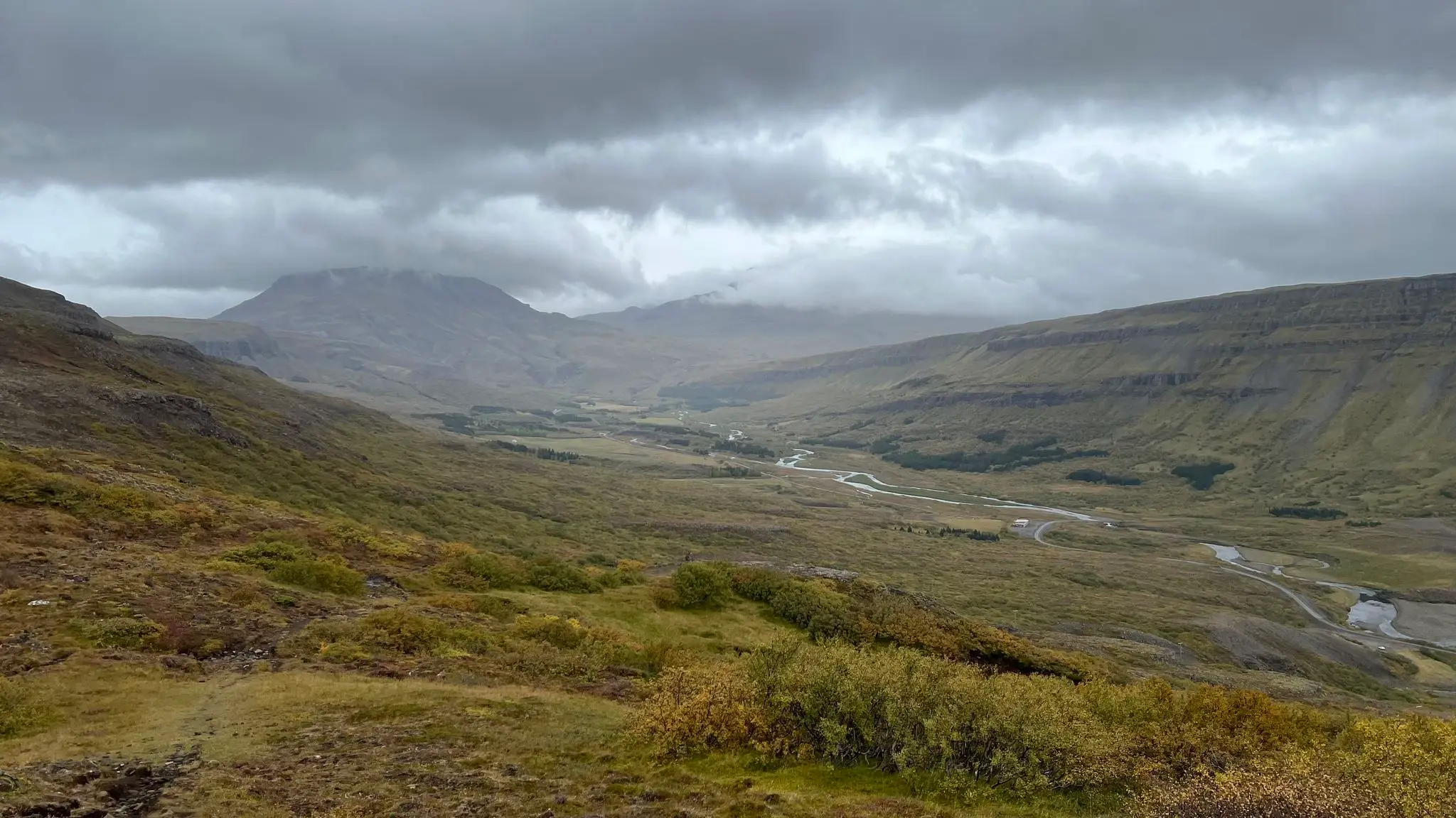 Looking east towards Botnsdalur