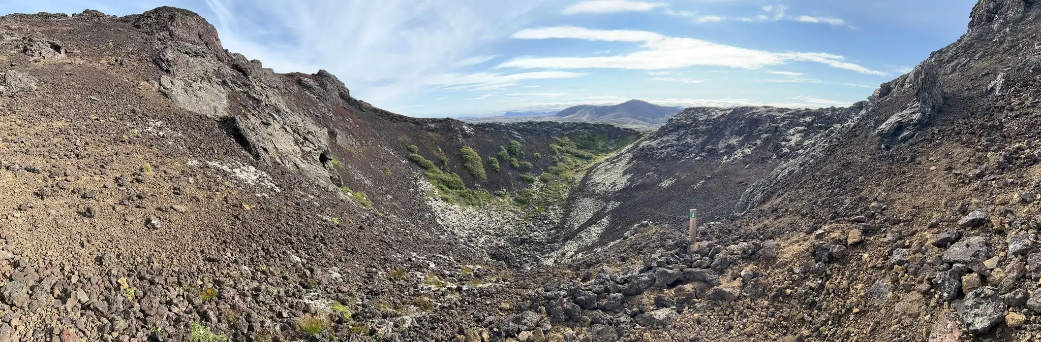 Búrfell’s crater