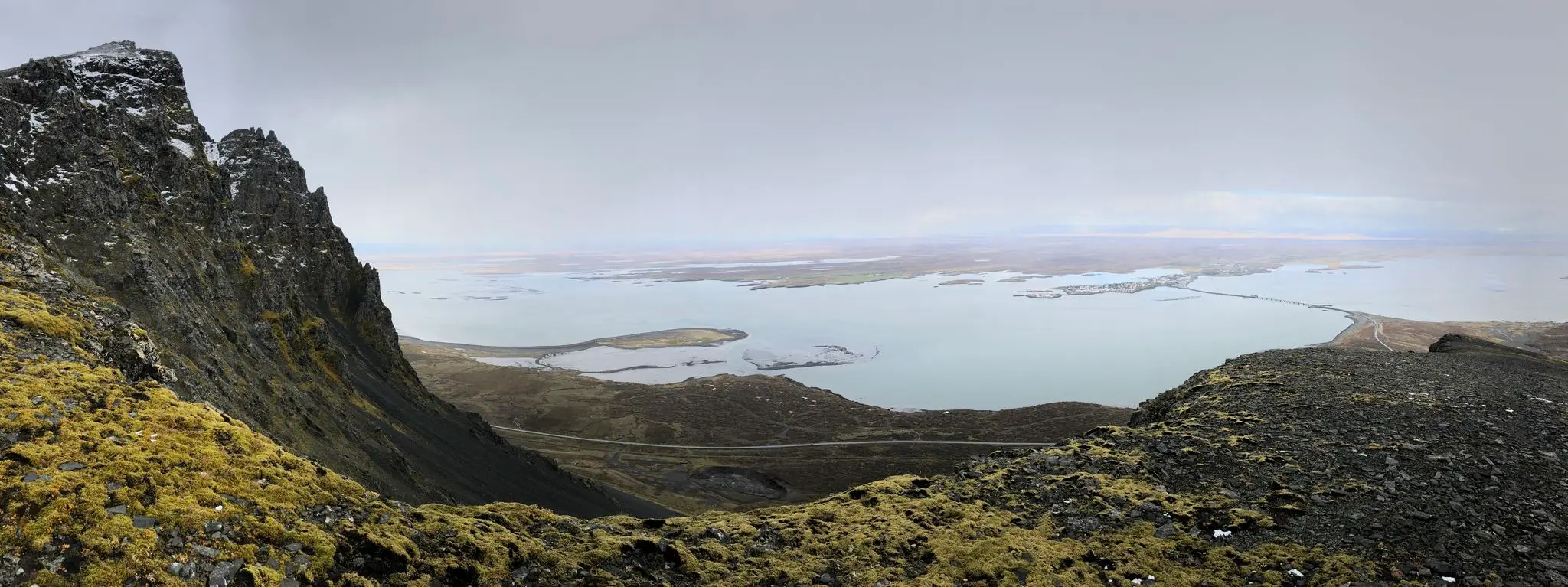 Magnificent views to the north-west from the ridge