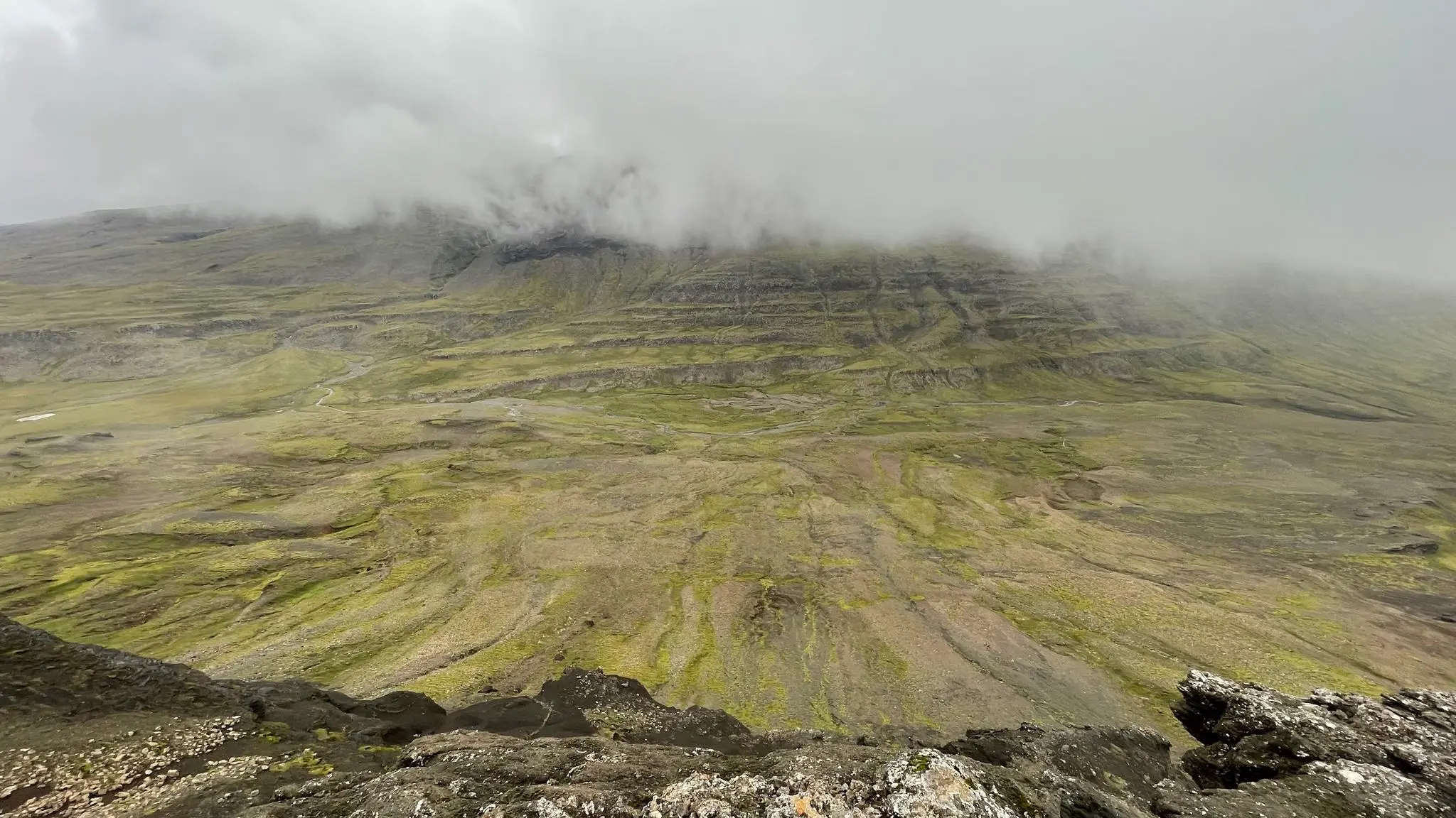 Botnssúlur across the valley