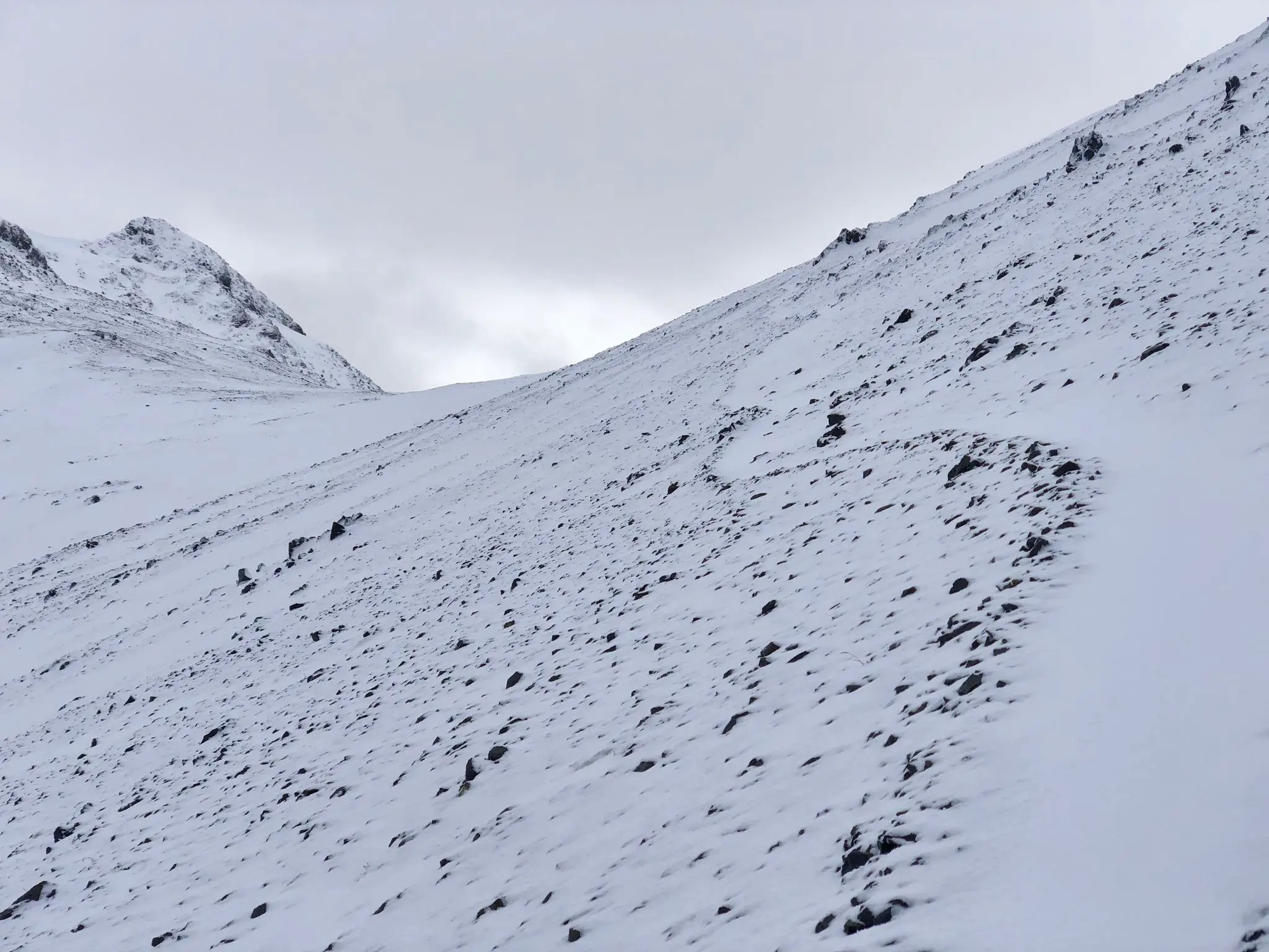 Approaching the col