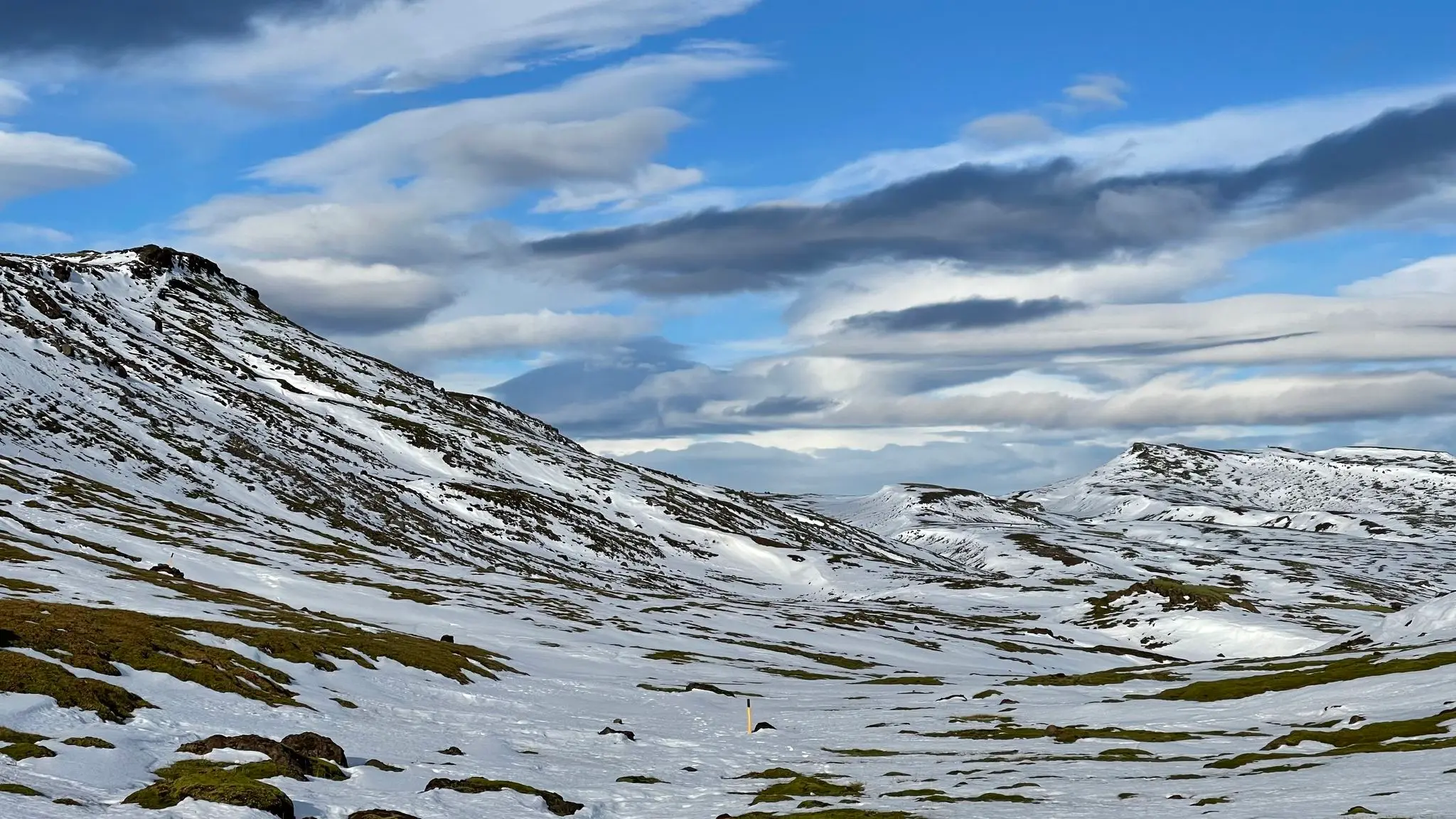 Summit area with snow cover