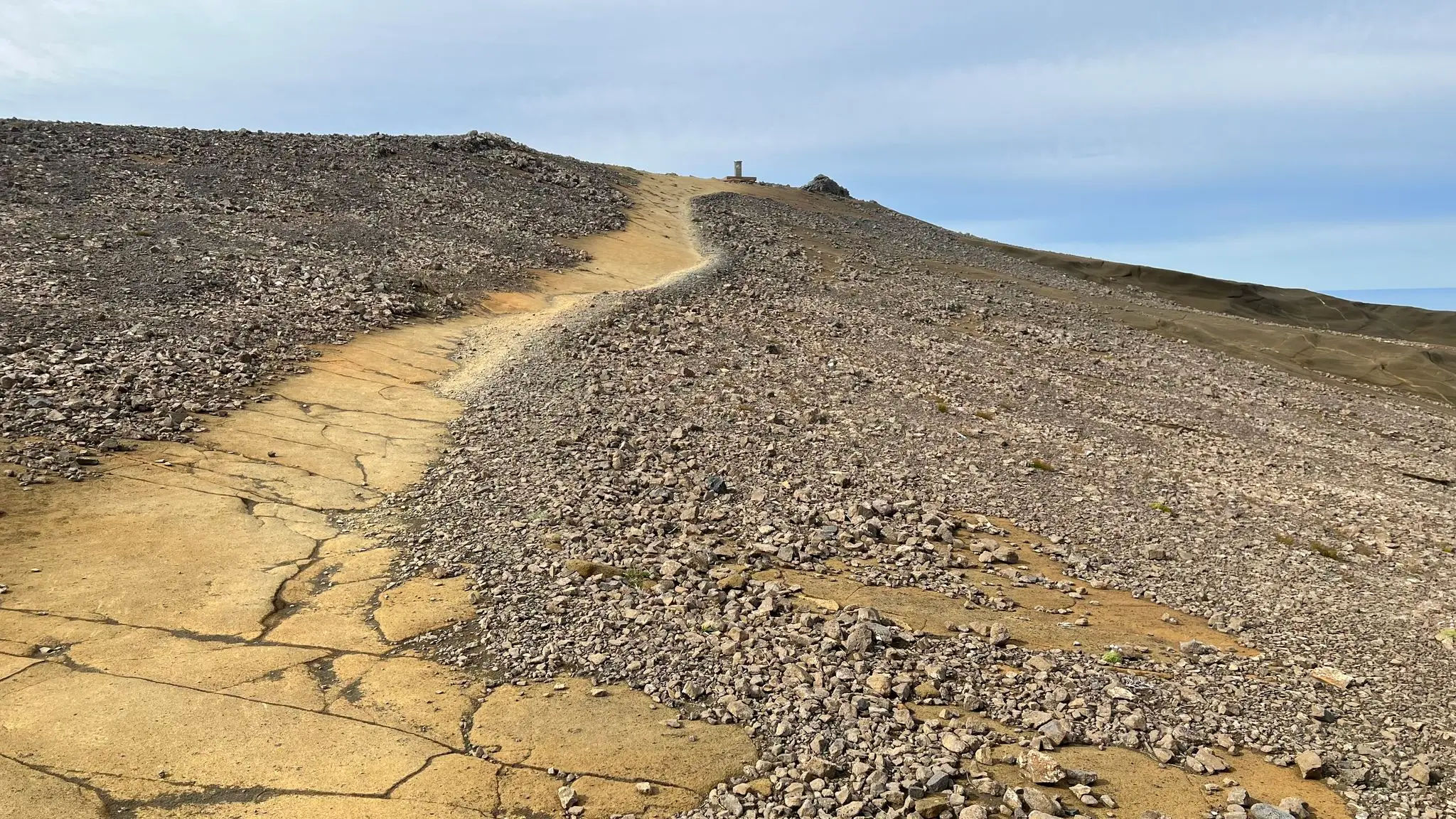Approaching the summit