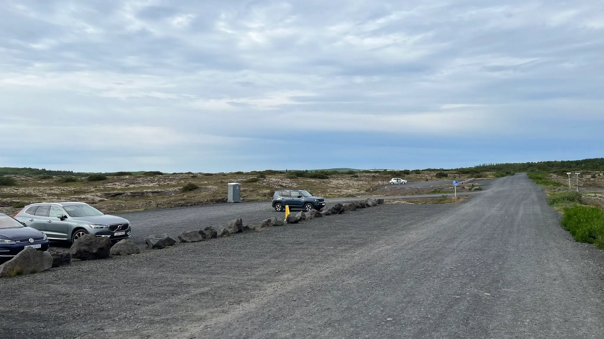 Continue past the Helgafell parking area