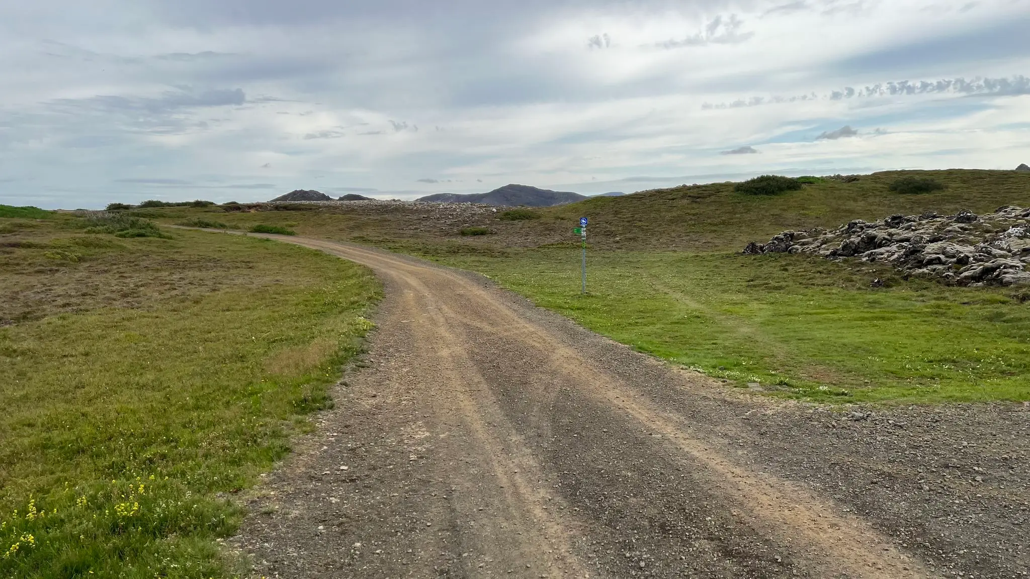 Gravel road used for horse riding